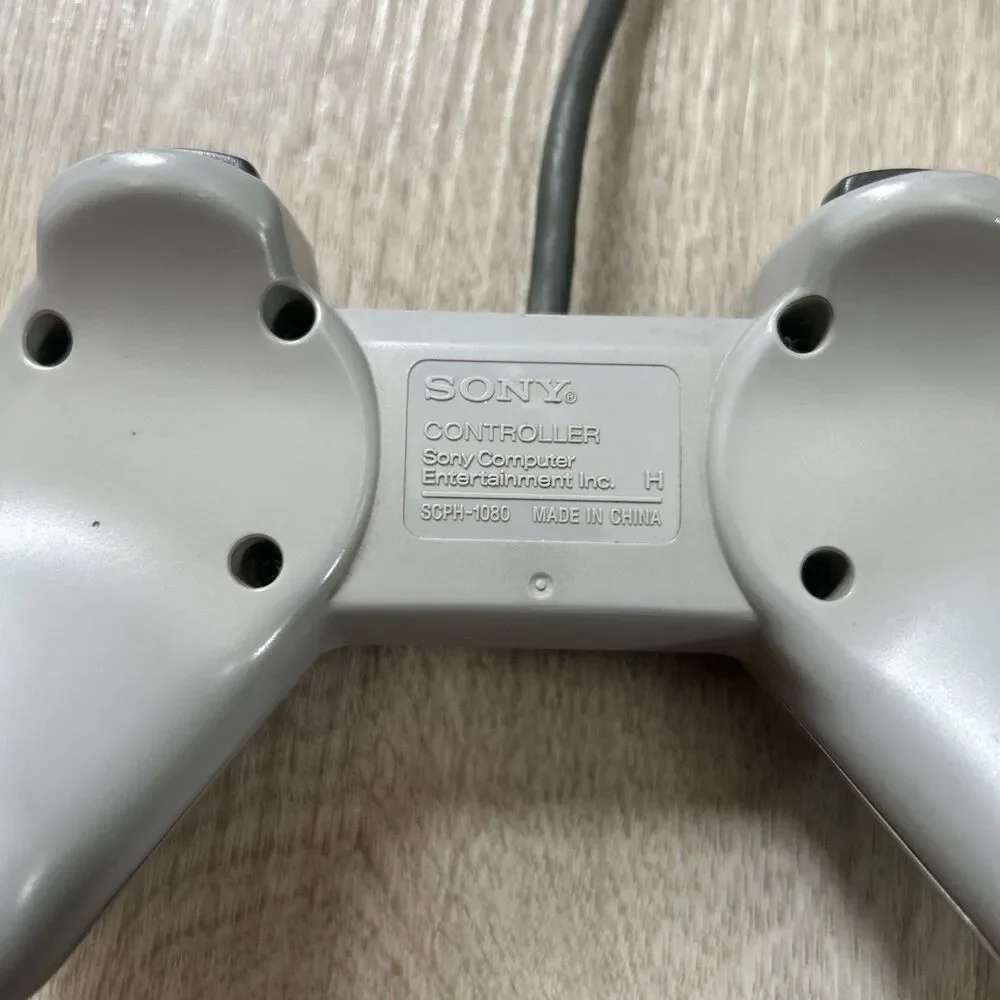 Sony PlayStation PS1 Official OEM Gray Controller SCPH-1080 PS One Tested Works